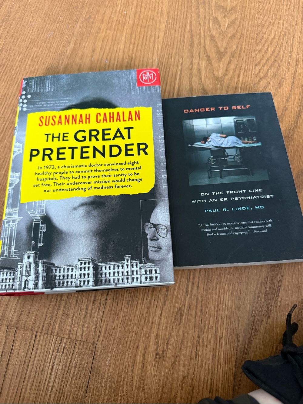 Set of 2 nonfiction books re: mental health system